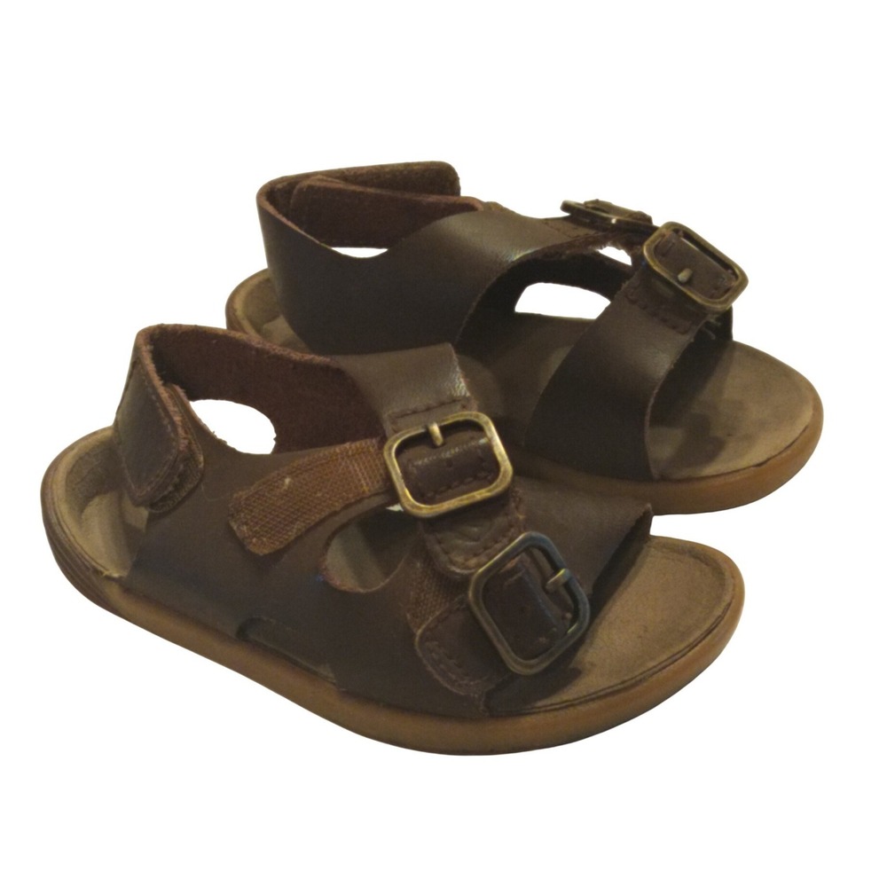 Merrell Bare Steps Toddler Girls Sandals Brown Leather Belted ML26123 Size 7W